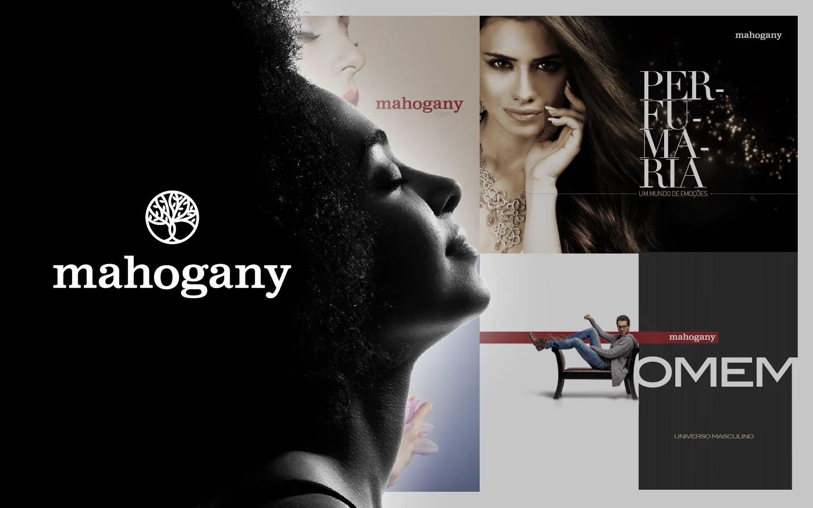 Decks da Mahogany com identidade visual, direção de arte e narrativa visual.
